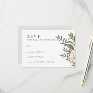 Cartes RSVP Fleur Nature