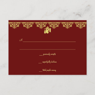 Cartes RSVP Ganesh Wedding