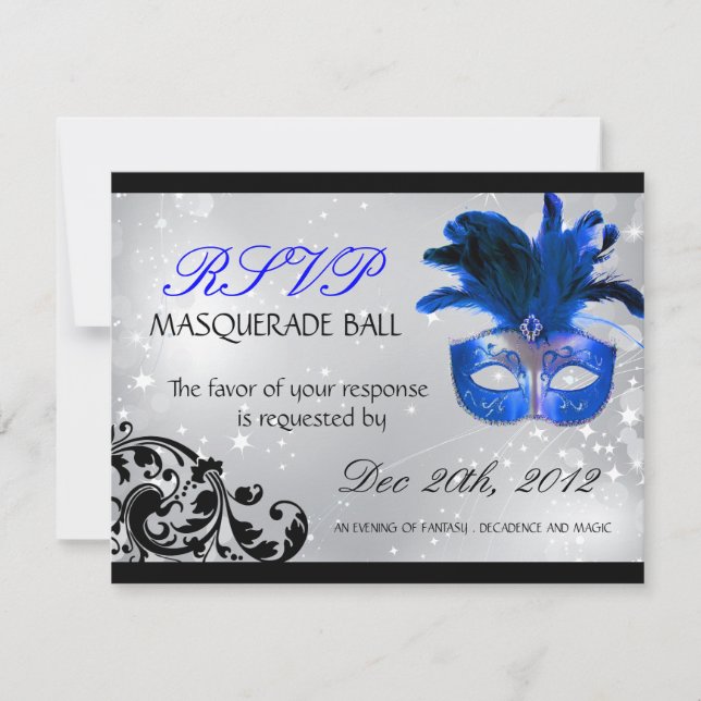 Cartes RSVP masquées (Devant)