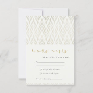 CARTES RSVP MODERNES ART DÉCO SILVER BLANC