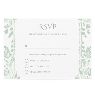 Cartes RSVP Norwich Wedding