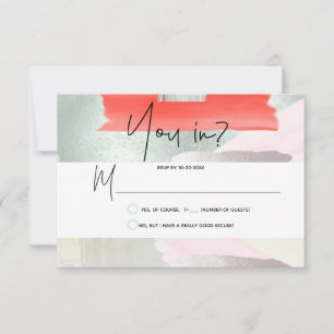 Cartes RSVP PixDezines Coral Gaze Vive Misty