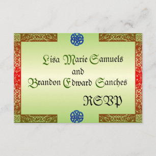 Cartes RSVP Renaissance Wedding