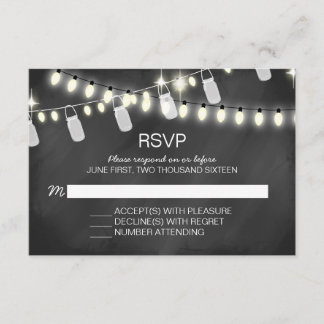 Cartes RSVP Romantic