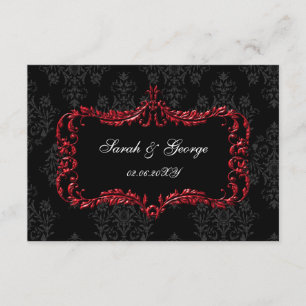 Cartes rsvp rouges rouges rouges rouges rouges sta