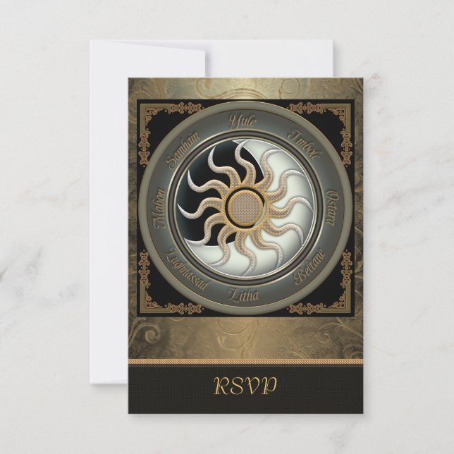 Cartes RSVP Sun et Moon Pagan (Devant)