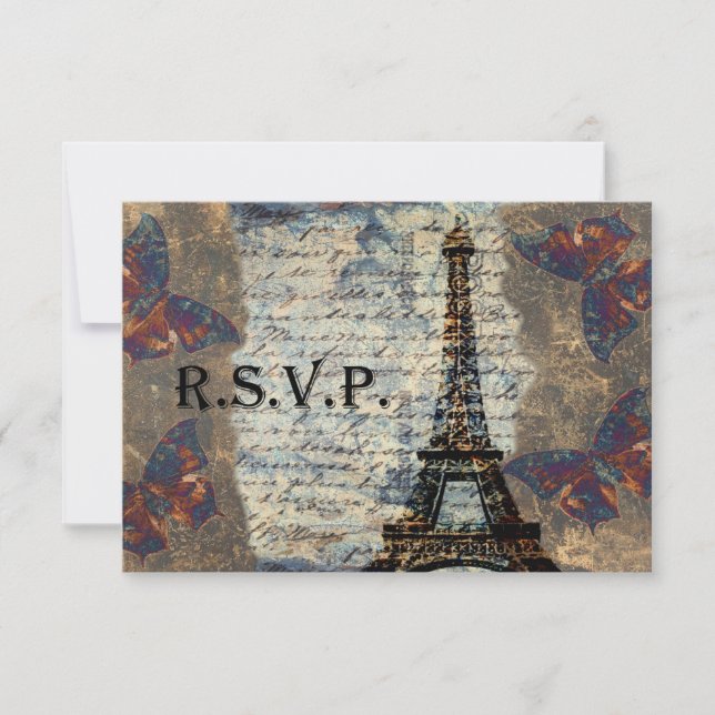 Cartes rsvp vintages (Devant)