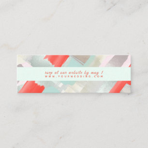 Cartes RSVP web Coral Seafoam aquarelle PixDezines