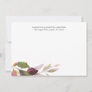 Cartes Rustic Fall Foliage Papeterie