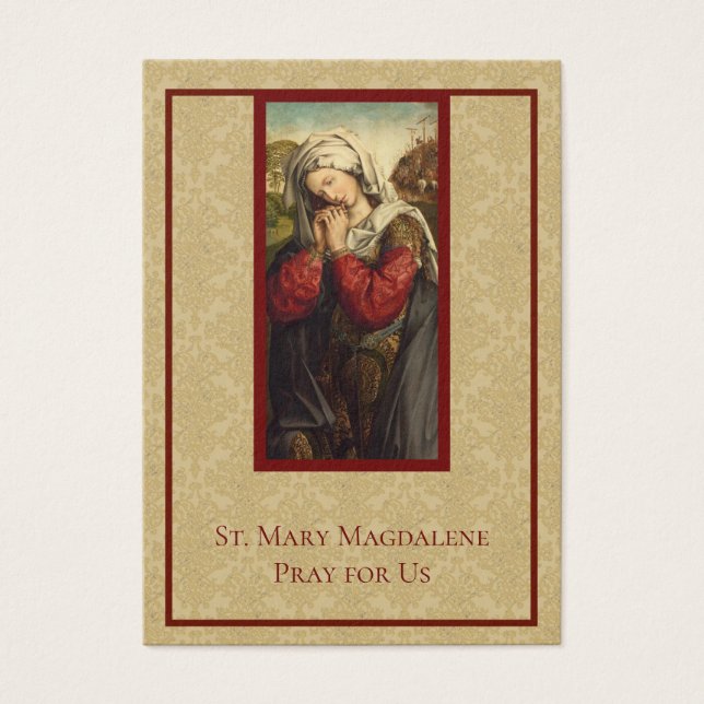 Cartes sacrées catholiques St. Mary Magdalene (Devant)