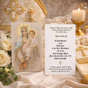 CARTES SAINTES ANNIVERSAIRE ORDINATION PRÊTRE CATH