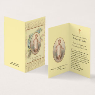 Cartes saintes commémoratives funèbres florales de