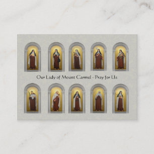 Cartes saintes de saints de prêtres carmélites
