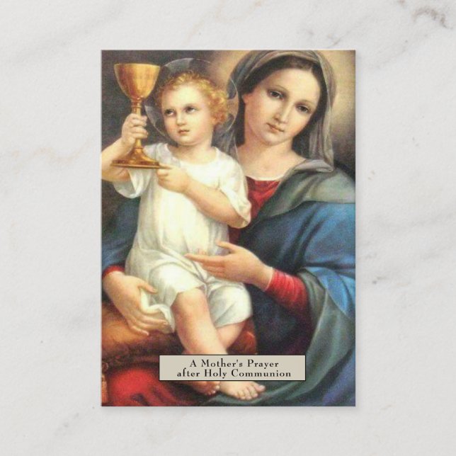 Cartes saintes de sang de prière précieuse de St (Devant)