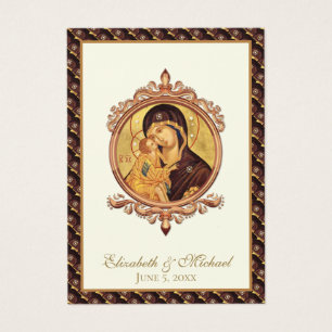 Cartes saintes Mariages byzantines orthodoxes