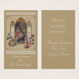 Cartes saintes personnalisées de nativité de No