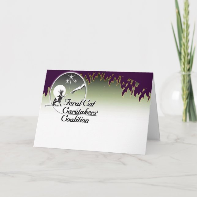 Cartes sauvages de logo de gardiens de chat (Devant)