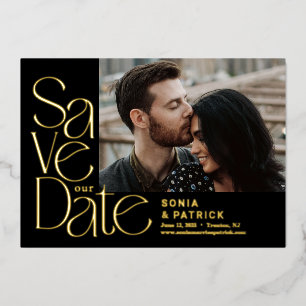 Cartes "Save The Date" pour mariage avec des lettr