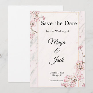 Cartes "Save the Date" Sophistiquées