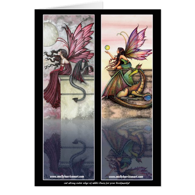 Cartes Signets de Fée Dragon par Molly Harrison (Devant)