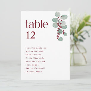 Cartes simples de mariage hivernal en Bourgogne
