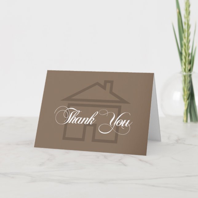 Cartes simples de Merci d'entreprise immobilière (Devant)