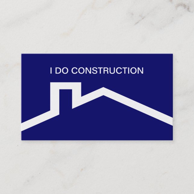 Cartes simples d'entreprise de construction (Devant)