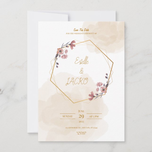 Cartes simples élégantes (Devant)