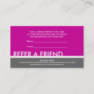 Cartes simples rose magenta gris pour parrainer un