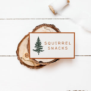 Cartes Snack Fête à Thème Forêt - Snack Écureuil