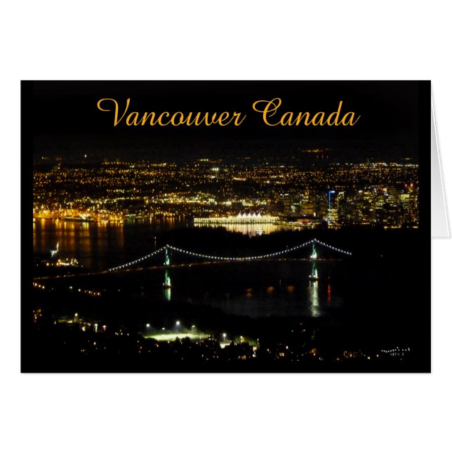 Cartes souvenirs Vancouver BC Cartes de souvenirs  (Devant horizontal)