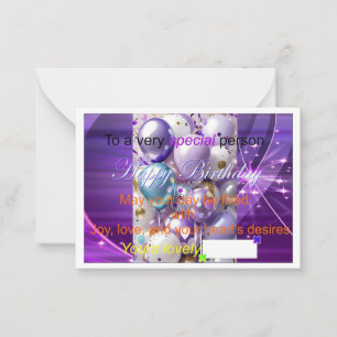 Cartes spéciales d'anniversaire