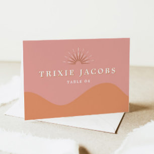 Cartes Super rose orange de TRIXIE Retro 70