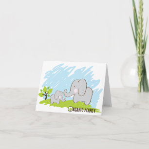 Cartes sur mesure Elephant Organic Planet