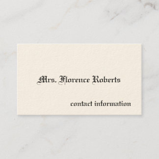 Cartes téléphoniques victoriennes simples