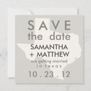 Cartes Texas Save the Date