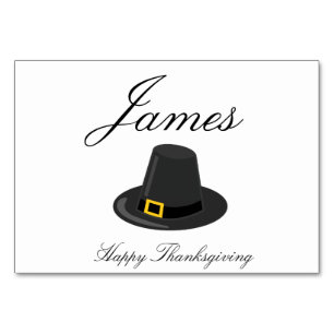 Cartes Thanksgiving Avec Casquette Pèlerin