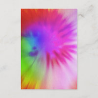 Cartes Tie Dye RSVP
