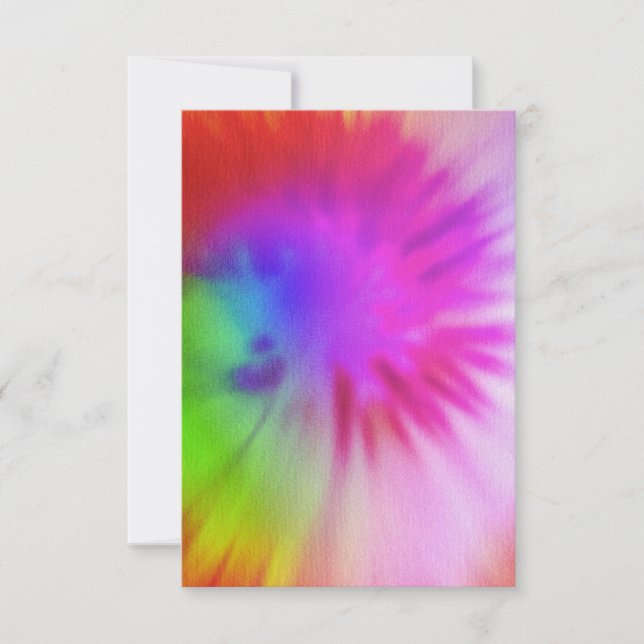 Cartes Tie Dye RSVP (Devant)