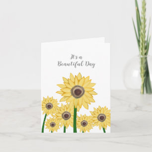 Cartes Tournesols C'est une Belle Journée