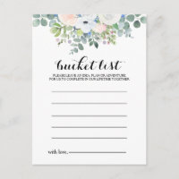 Cartes Tropical Eucalyptus Green Bucket List