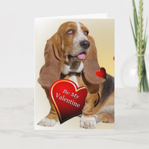 Cartes Valentine Basset Hound