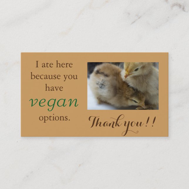Cartes végétaliennes de Merci d'Outreach (Devant)
