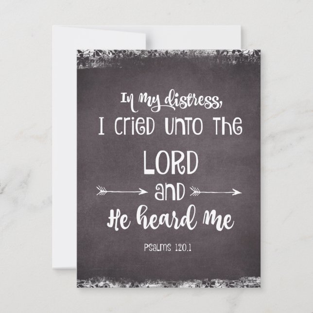 Cartes Verse Bible Psaumes Comfortables (Devant)