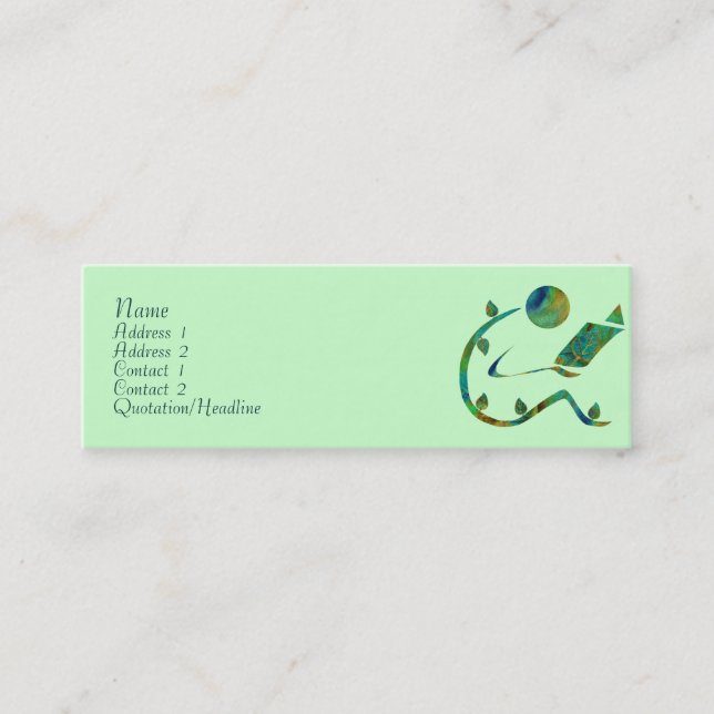 Cartes vertes de profil de lecteur (Devant)