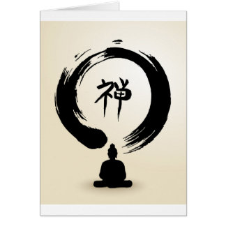 Cartes vierges de Bouddha de zen
