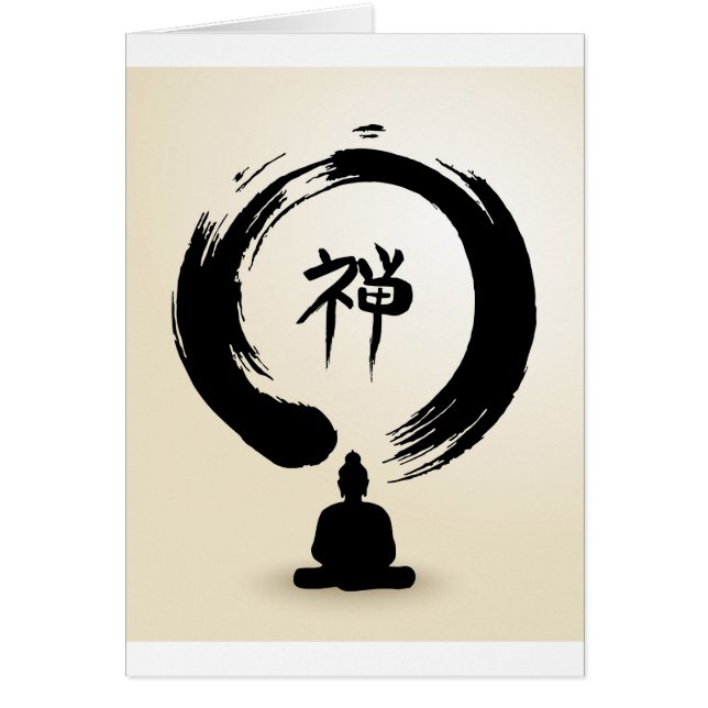 Cartes vierges de Bouddha de zen (Devant)