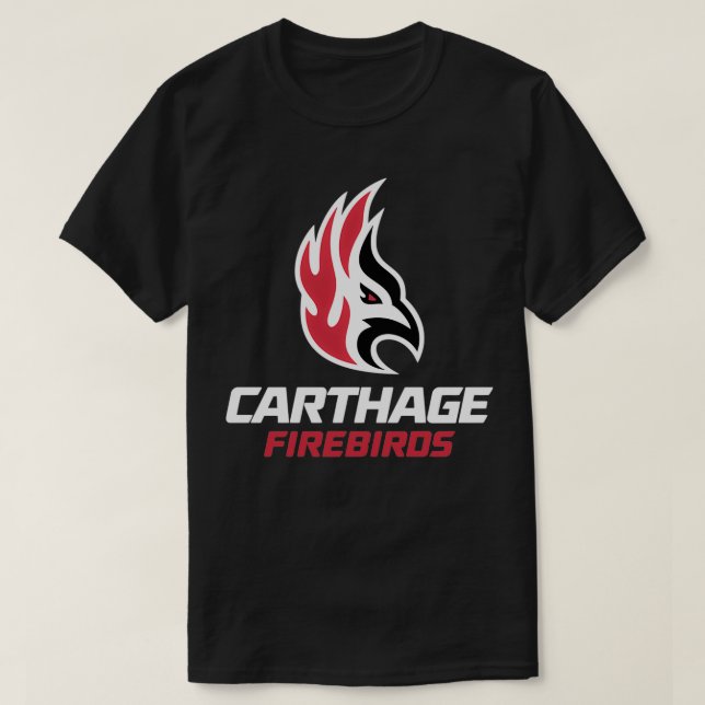 Carthage firebirds Athletics teams merch T-Shirt (Design Front)