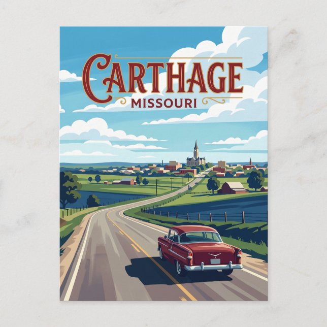 Carthage Missouri Postcard (Front)