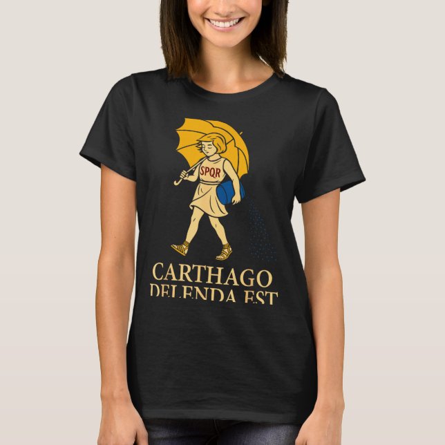 Carthago Delenda Est Funny Roman History Attire (s T-Shirt (Front)